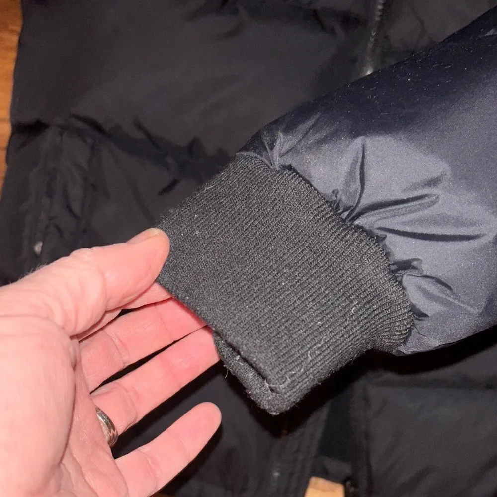 Youth Black Diesel Puffer Jacket with Hood